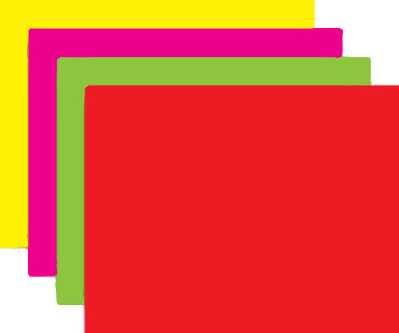 Ultra Glo Mixed Sign Cards 5.5" x 7" Blank