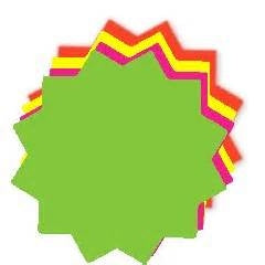 3" Ultra Glo Star Sign Cards