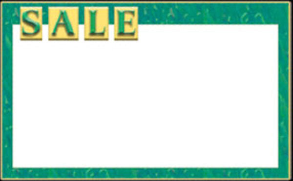11" x 7" SALE Sign Card Blanks