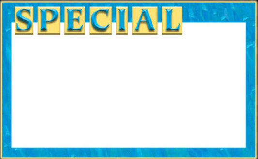 11" x 7" SPECIAL Sign Card Blanks