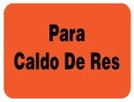 Para Caldo De Res Labels