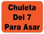 Chuleta Del 7 Para Asar Label