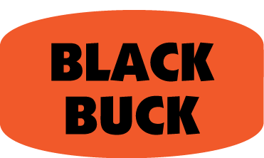 Black Buck DayGlo Labels, Black Buck Stickers