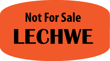 Not For Sale Lechwe DayGlo Label