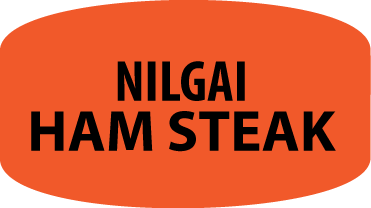 Nilgai Ham Steak Labels, Nilgai Ham Steak Stickers