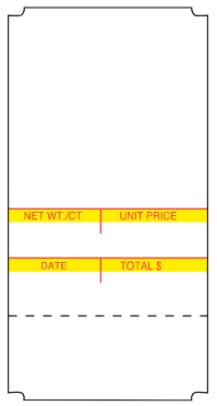 Avery Berkel CX20/CX30 96mm Print Labels with Perf #1473P