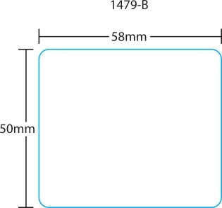 Cas 50mm Blank Scale Labels #1479B 8030 Blanks