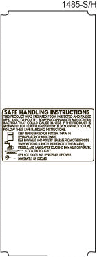 Avery Berkel CX20/CX30 125mm Safe Handling Scale Labels #1485sh