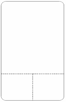 Digi DP-120/SM-90 95mm Blank w/t-perf Scale Labels