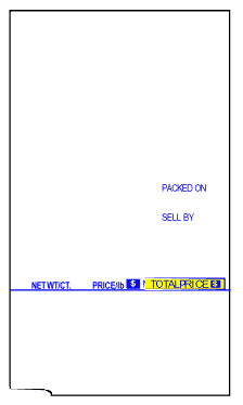 TEC SL66-30 84.1mm 12 Line Center Bar Code Scale Labels