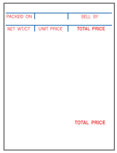 Hobart SP80 SP1500R Style R Scale Labels