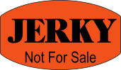 Jerky Labels Not For Sale,  Not for Sale Jerky Stickers