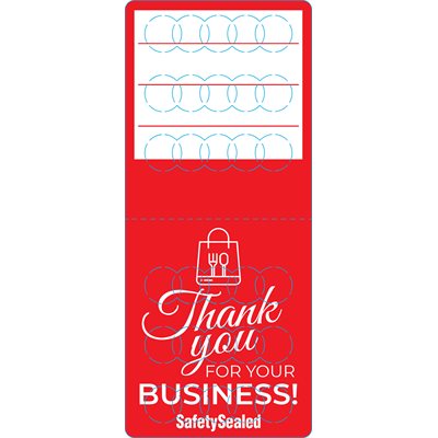 Safety Sealed - Thank You (tamper proof label)