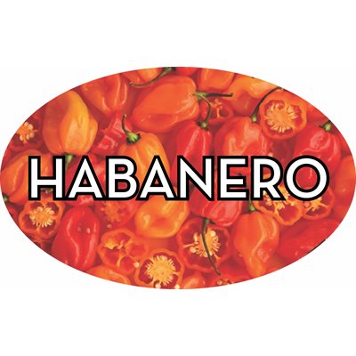 Habanero Flavor Label