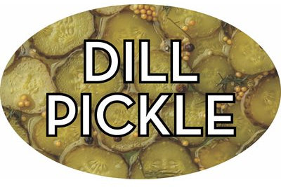 Dill Pickle Flavor Label