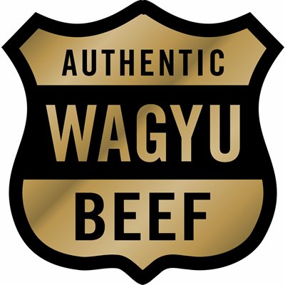 Authentic Wagyu Beef Shield Foil Label