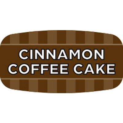 Cinnamon Coffee Cake Flavor Label, Cinnamon Coffee Cake Stickers