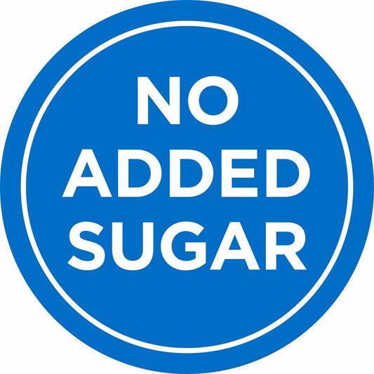 No Added Sugar Circle Label