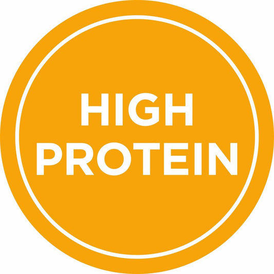 High Protein Circle Label