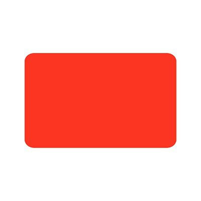 Blank Fluorescent Red 4" x 2.5" Label