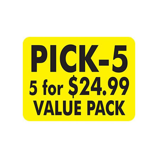 Pick 5 For $24.99 Labels