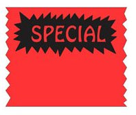 SPECIAL w/ SERRATED EDGE Price Gun Labels for Monarch Model 1151/52/53