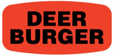 Deer/Venison Burger Labels, Deer/Venison Burger Stickers, 1000/Roll ...