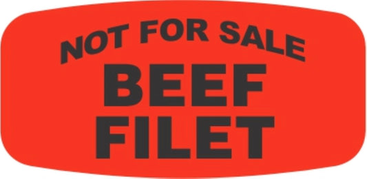 Beef Filet NOT FOR SALE Label