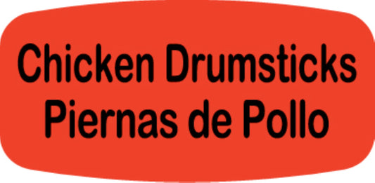 Chicken Drumsticks / Piernas de Pollo DayGlo Label