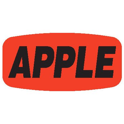 Apple DayGlo Label
