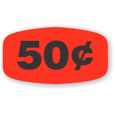 50¢ Price Label
