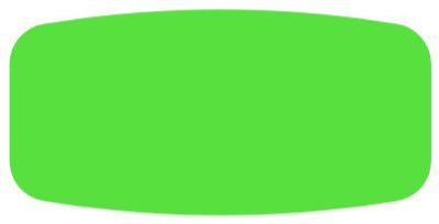 Blank Fluorescent Green DayGlo Label