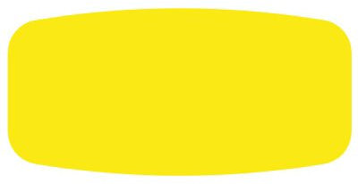 Fluorescent Yellow Blank Label