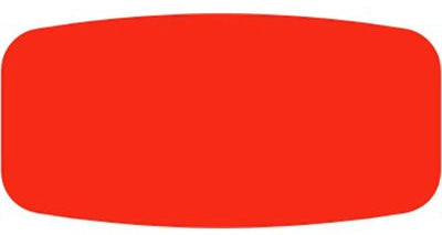 Fluorescent Red/Orange Dayglo Blank Label