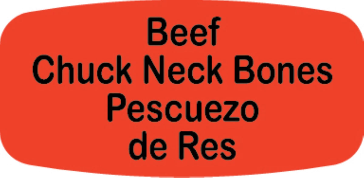 Beef Chuck Neck Bones / Pescuezo de Res Label