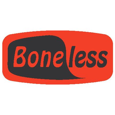 Boneless Dayglo Labels, Boneless Stickers