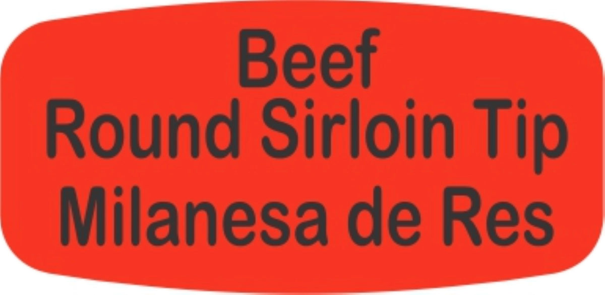 Beef Round Sirloin Tip / Milanesa de Res Dayglo Label - 10 MIN