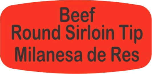 Beef Round Sirloin Tip / Milanesa de Res Dayglo Label - 10 MIN