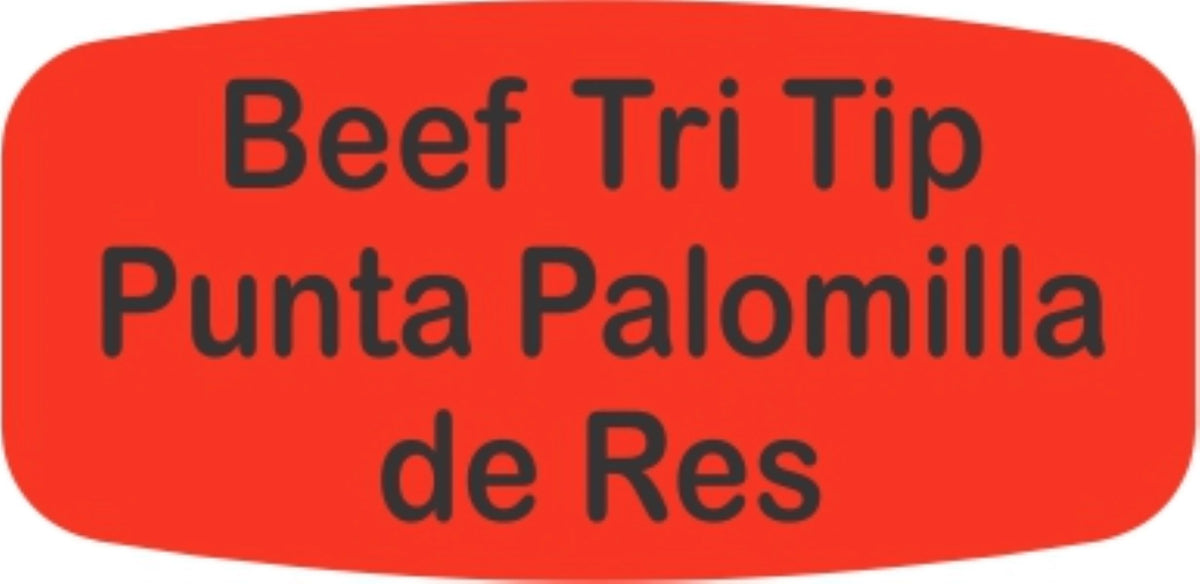 Beef Tri Tip / Punta Palomilla de Res Dayglo Label - 10 MIN