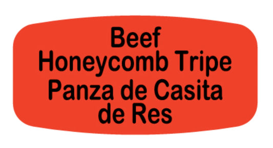 Beef Honeycomb Tripe - Panza de Casita de Res Dayglo Label - 10 MIN