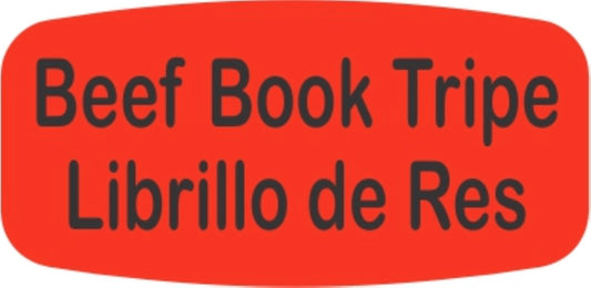 Beef Book Tripe - Librillo de Res Dayglo Label - 10 MIN