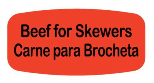 Beef for Skewers - Carne para Brocheta Dayglo Label