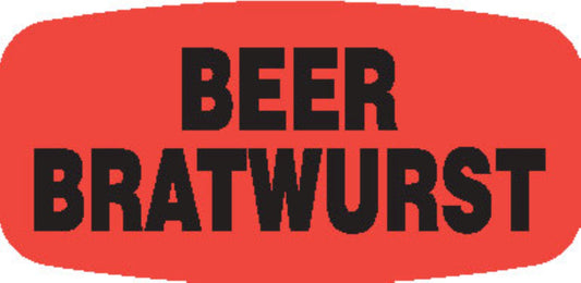 Beer Bratwurst Dayglo Label