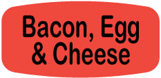 Bacon, Egg and Cheese DayGlo Labels, Bacon, Egg & Cheese Stickers