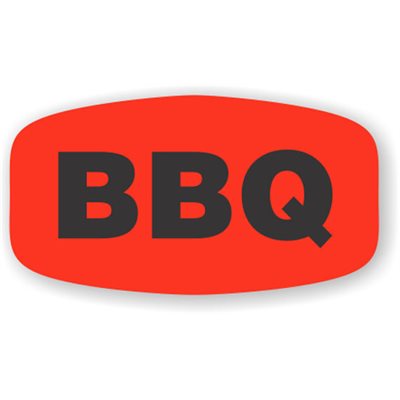 BBQ DayGlo Label