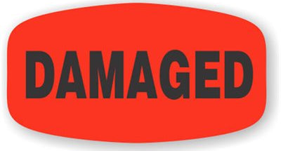 Damaged DayGlo Label