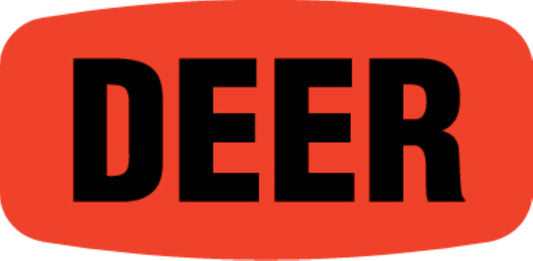 Deer DayGlo Label