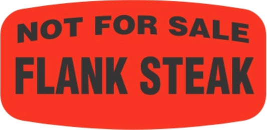 Flank Steak NOT FOR SALE Label