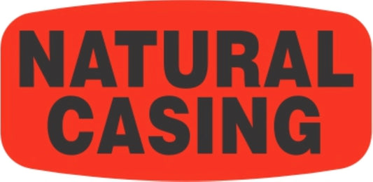 Natural Casing DayGlo Label - 10 MIN
