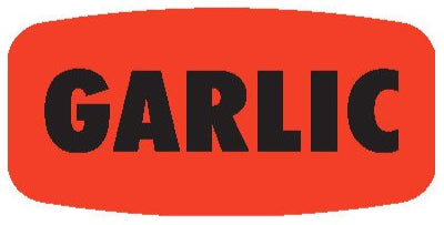 Garlic Flavor DayGlo Label, Garlic Flavor Stickers